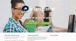 Desktop Screenshot of e-sprogcenter.dk