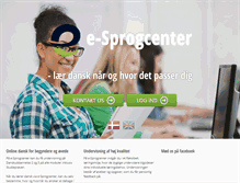 Tablet Screenshot of e-sprogcenter.dk